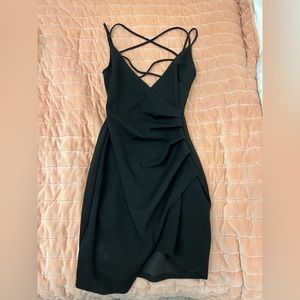 Windsor Fitted Mini Dress - Black - Size Small